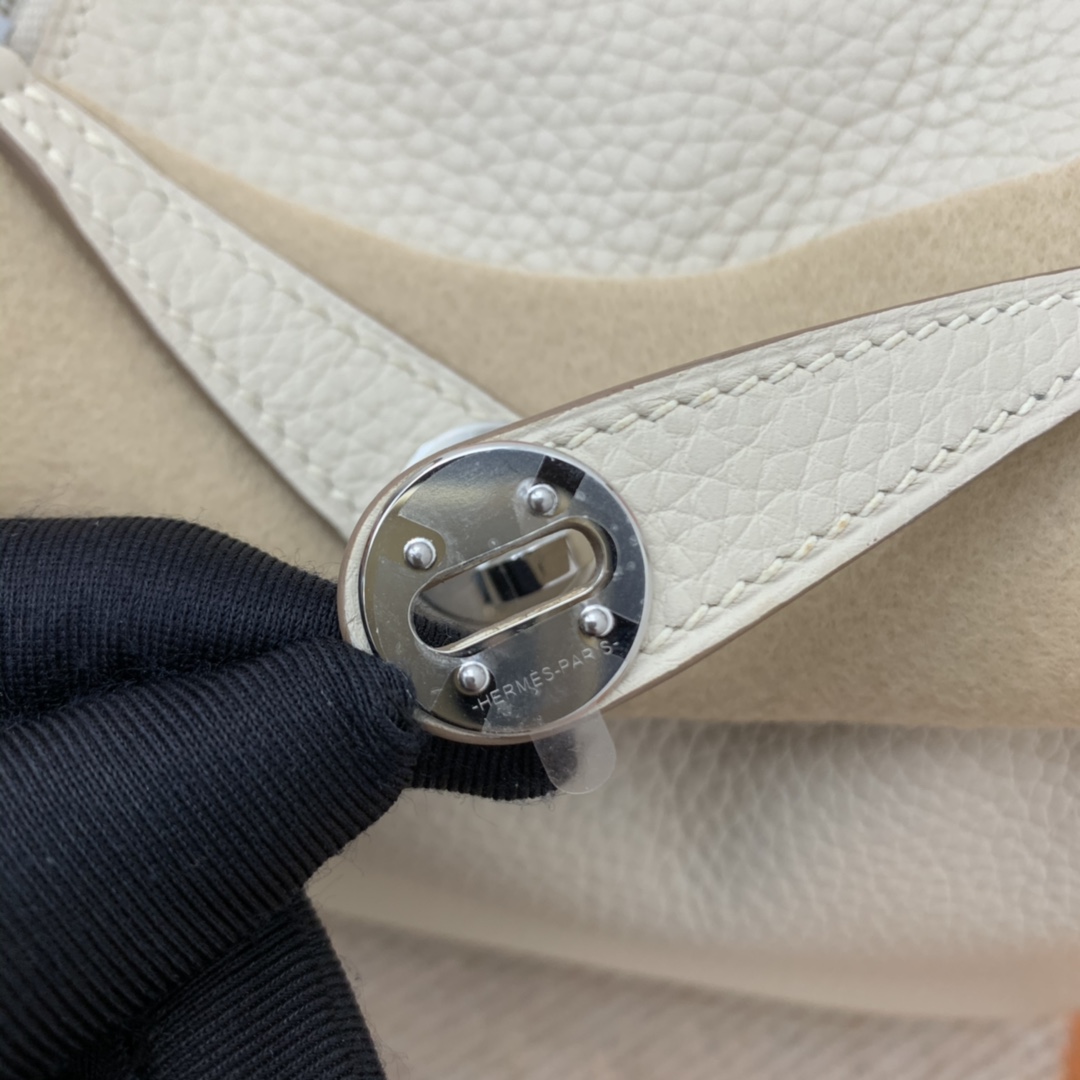 H**me5 mini lindy calfskin white h082607 19cm