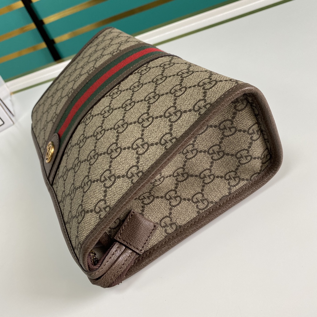 Gvc*1 ophidia gg toiletry case svp*me canvas beige 598234 28.5 x 18 x 9 cm