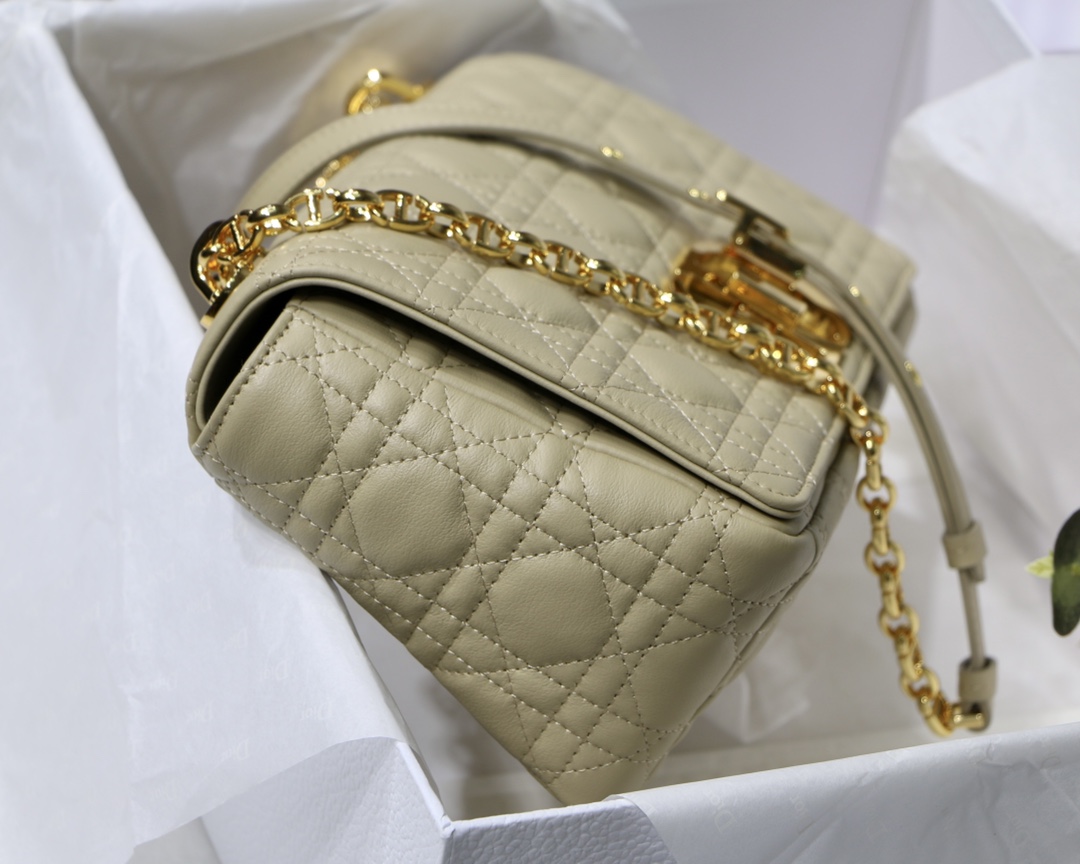 d10r medium caro bag S*pple cannage calfskin cream m9242 25.5 x 15.5 x 8 cm