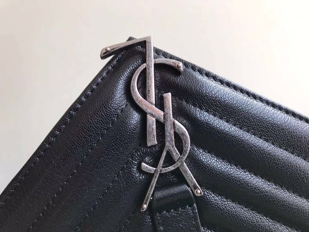 Y51 large college tote leather silver metal black 392738 32 x 21 x 8 cm