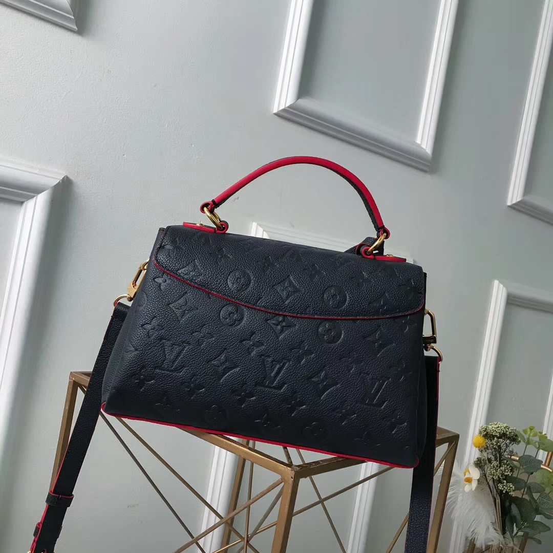 l0vis Vvtt0n georges bb monogram empreinte leather marine rouge m53942 27.5 x 17 x 11.5 cm
