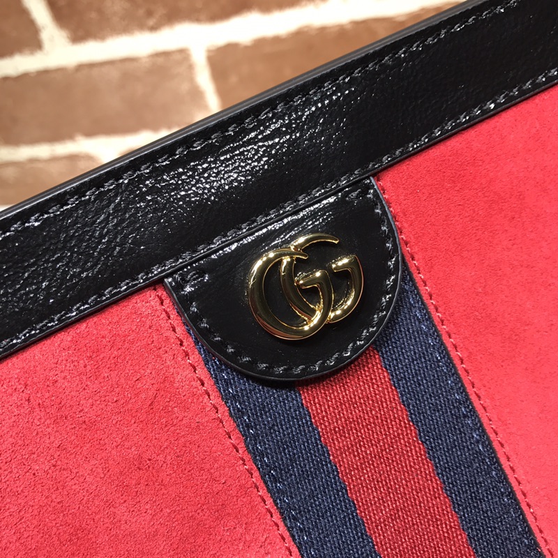 Gvc*1 medium ophidia gg shoulder bag in velvet red 503876 32.5 x 20 x 10 cm
