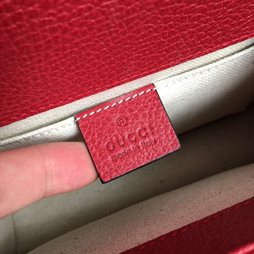Gvc*1 mini dionysus top handle red bag 523367 20 x 14 x 11 cm
