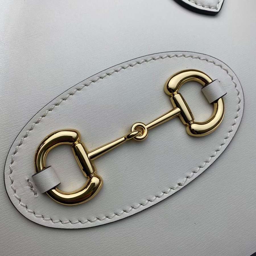 Gvc*1 horsebit 1955 small top handle white 621220 25 x 24 x 9 cm