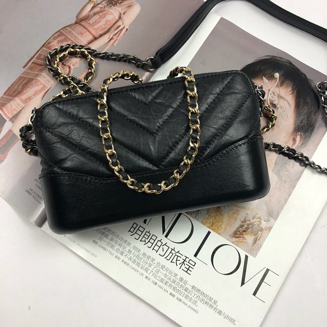 Ch**el gabrielle clutch black a94505 18 x 6 x 11 cm
