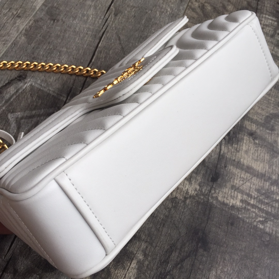 Pra*a medium leather diagramme bag white 1bd108 24 x 14 x 6 cm