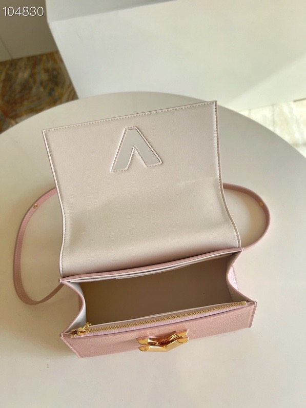 l0vis Vvtt0n twist one handle mm taurillon leather rose pink m57090 29 x 21 x 12 cm