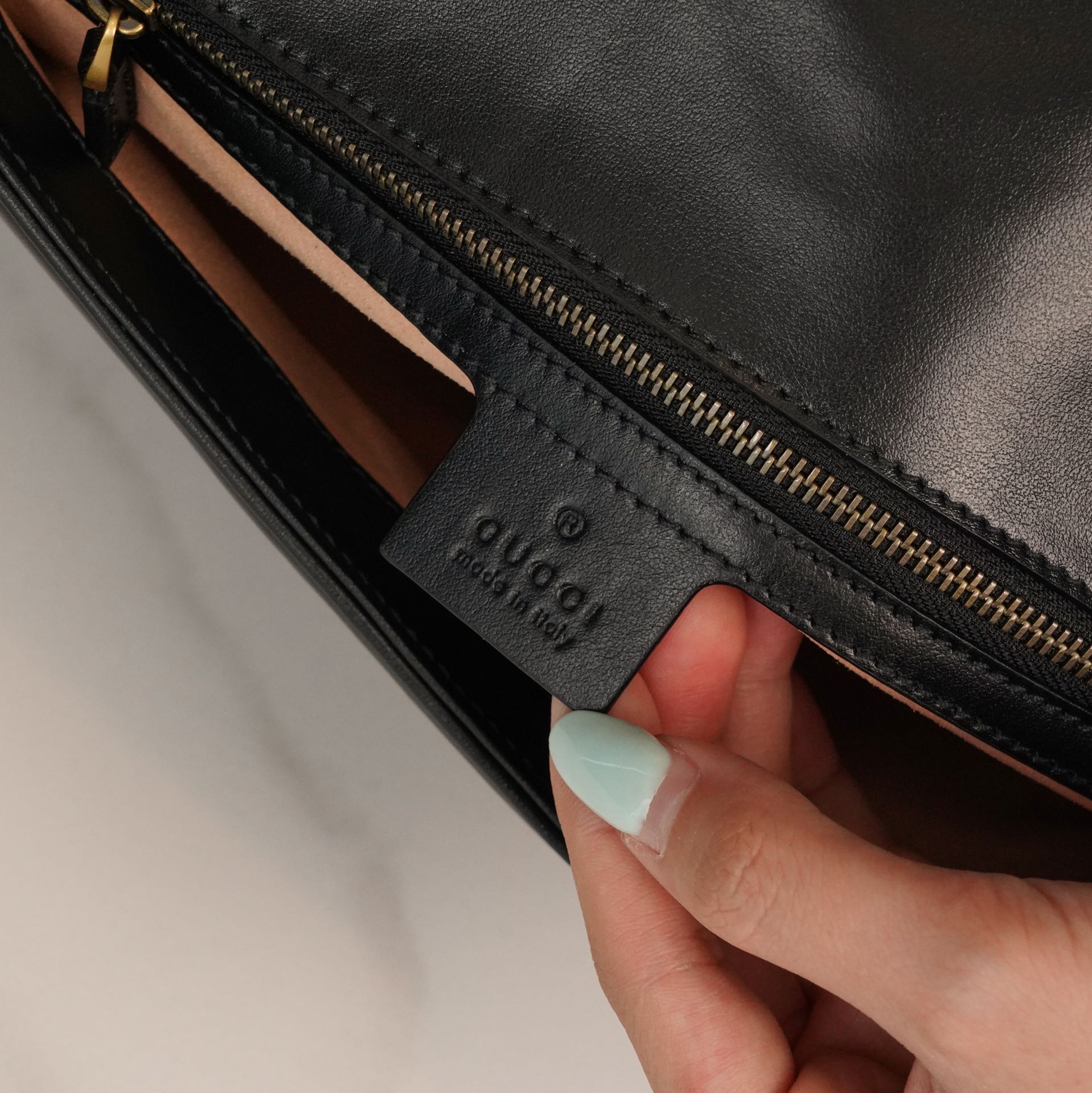 GG Marmont small matelassé shoulder bag Black 443497 – 26x15x7cm
