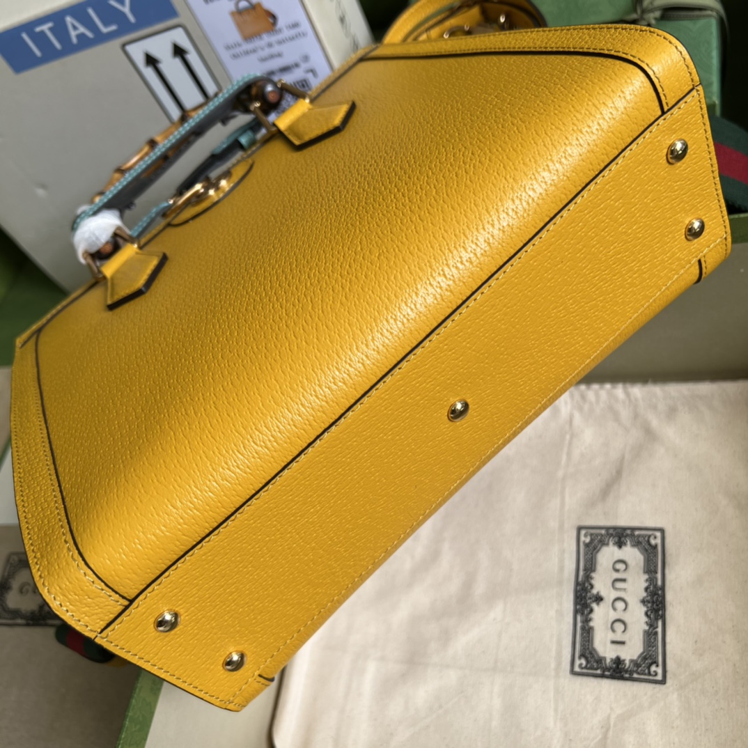 Gvc*1 diana small tote bag yellow 702721 - 27 x 24 x 11cm
