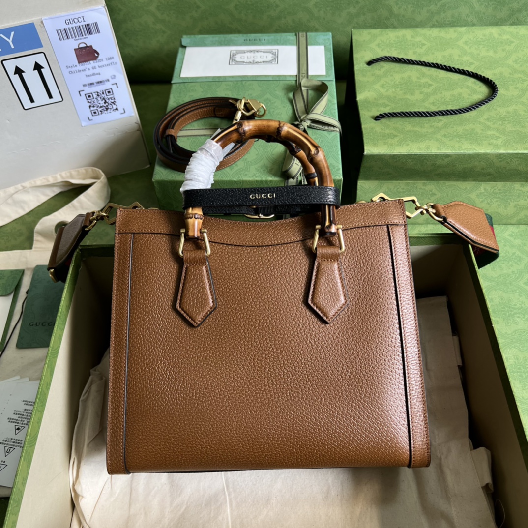 Gvc*1 diana medium tote bag  cuir leather 678842   - 35 x 30 x 14cm