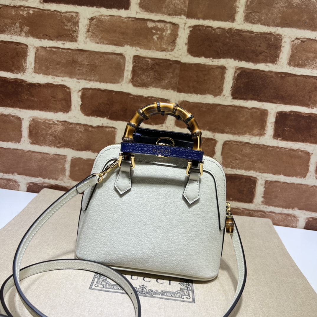 Gvc*1 diana mini tote bag white 715775 - 20 x 16x 8.5cm