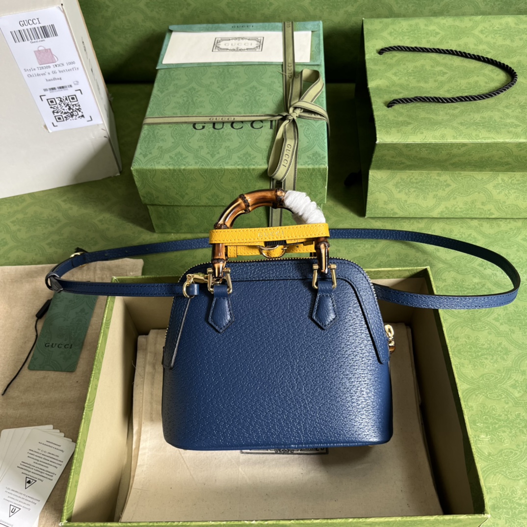 Gvc*1 diana mini tote bag blue 715775 - 20 x 16x 8.5cm