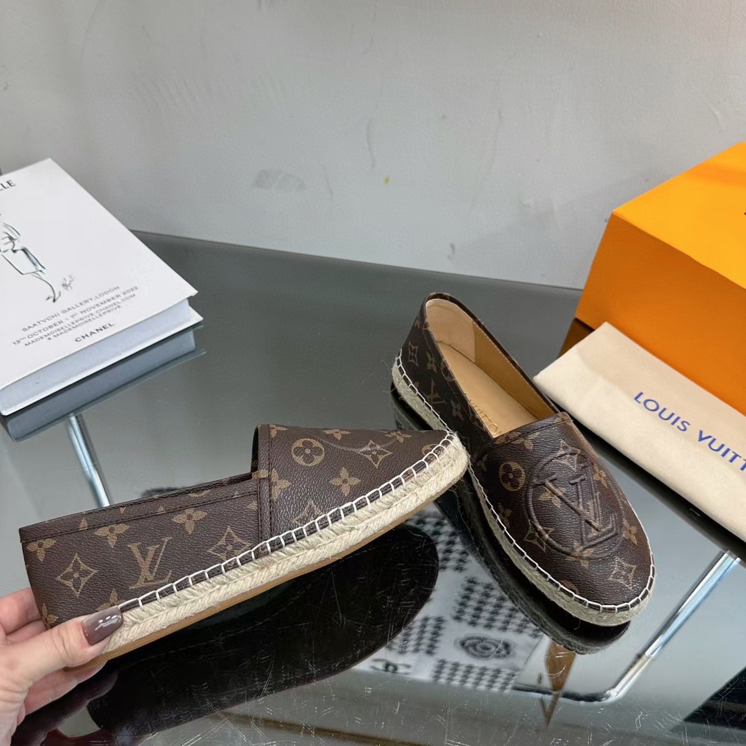 LV flat brown shoes 35-42